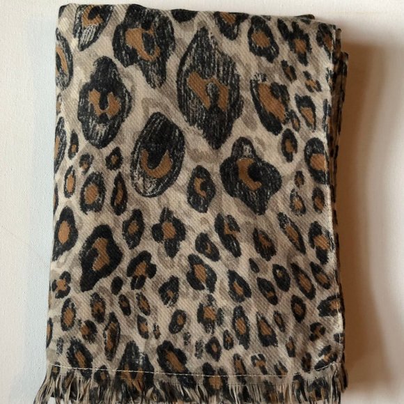 Zara Leopard Animal Print Blanket Scarf Oversized Soft Wrap Shawl - Picture 2 of 5